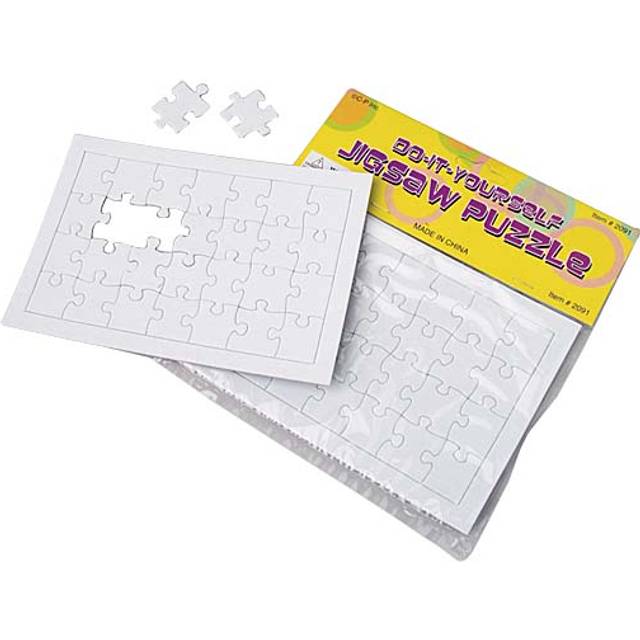 U.S. Toy Dozen Blank DIY Paper Jigsaw Puzzles