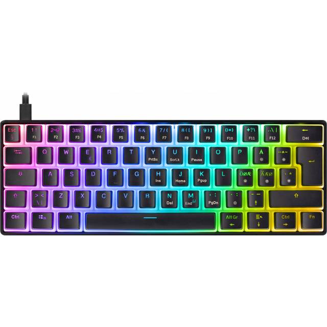 DELTACO GamingTangentbord DK475 60% Svart
