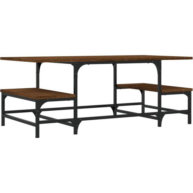 vidaXL Coffee Table Brown Oak 100x50.5x40 cm Engineered Wood