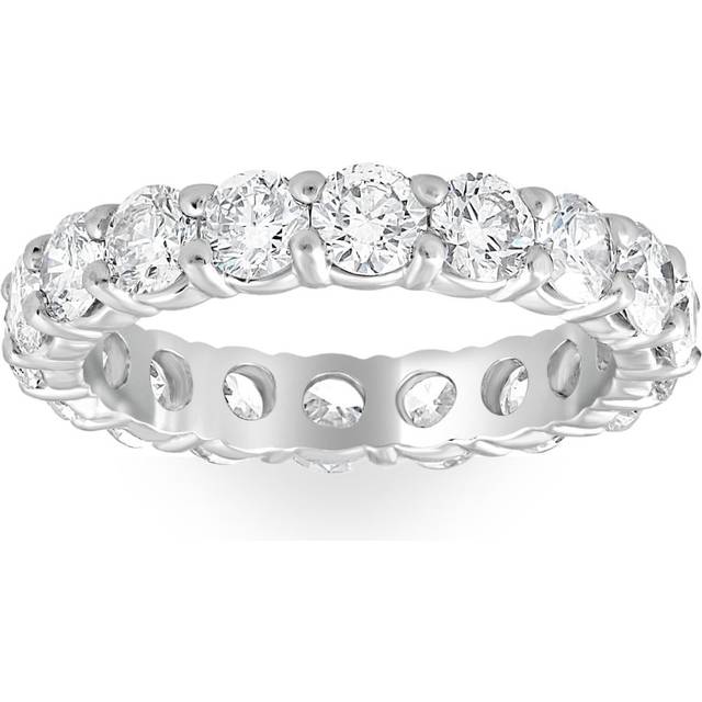 F/vs 950 Platinum 2ct Diamond Eternity Womens Wedding Stackable Ring