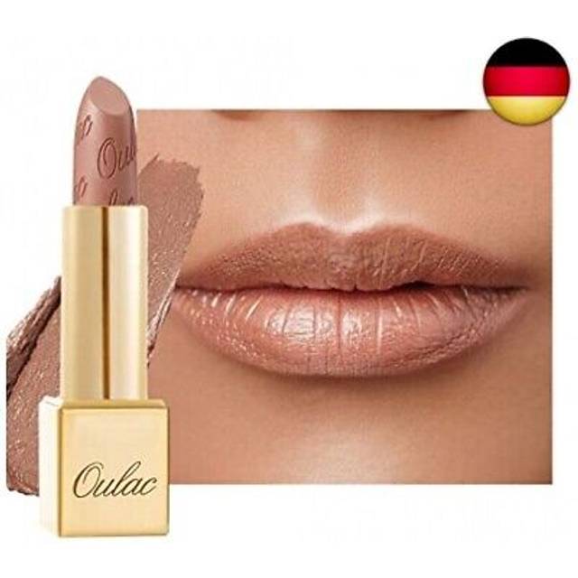 Oulac metallic shine glitter lipstick, nude high impact sahara gold(10)