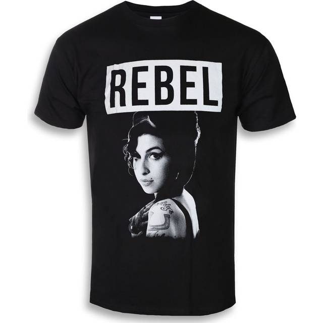 (S, Black) Amy Winehouse Rebel T Shirt
