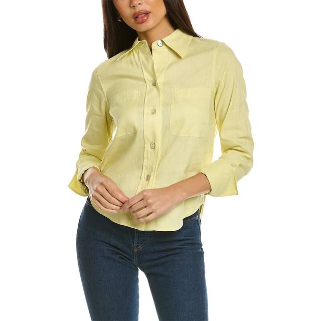 Yellow Linen Blend Blouse (12)