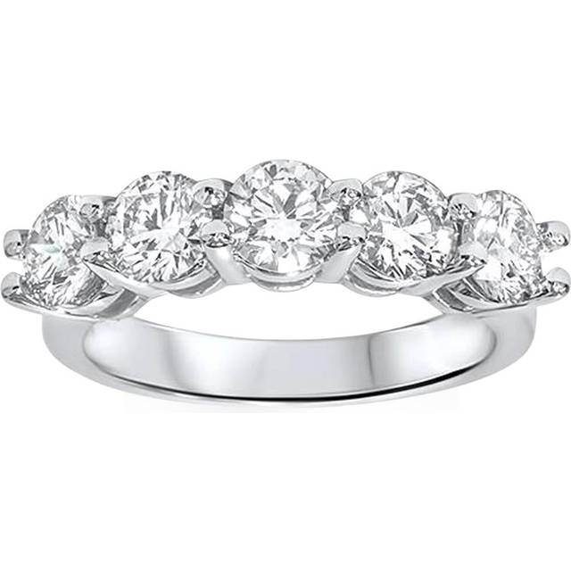 2ct Real Round Solitaire Diamond Wedding Anniversary 14k White Gold Ring