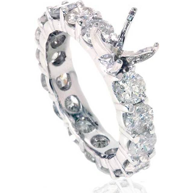 4ct Huge Real Diamond Eternity Ring Setting Mount