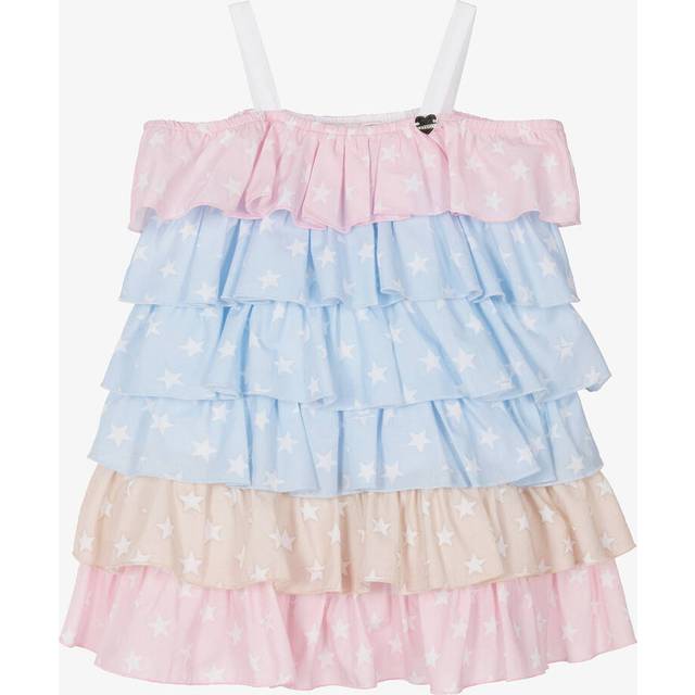 Monnalisa, Dresses, female, Multicolor, 12 Y, Ruffle Sundress in Multicolour