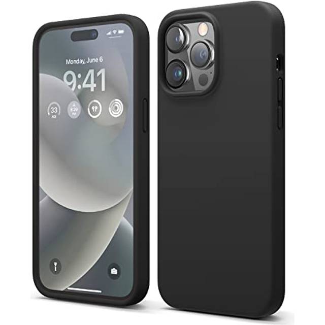 elago Compatible with iPhone 14 Pro Max Case  Liquid Silicone Case  Full Body Protective Cover  Shockproof  Slim Phone Case  Anti-Scratch Soft Microfi