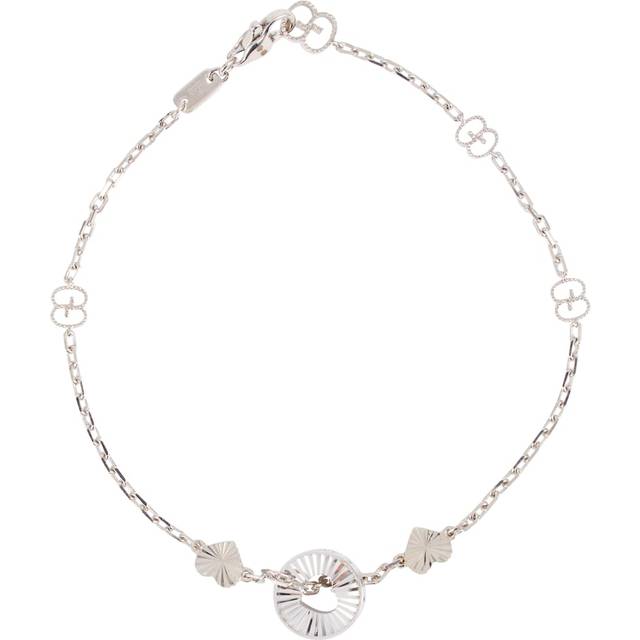 Gucci Icon 18kt white gold charm bracelet