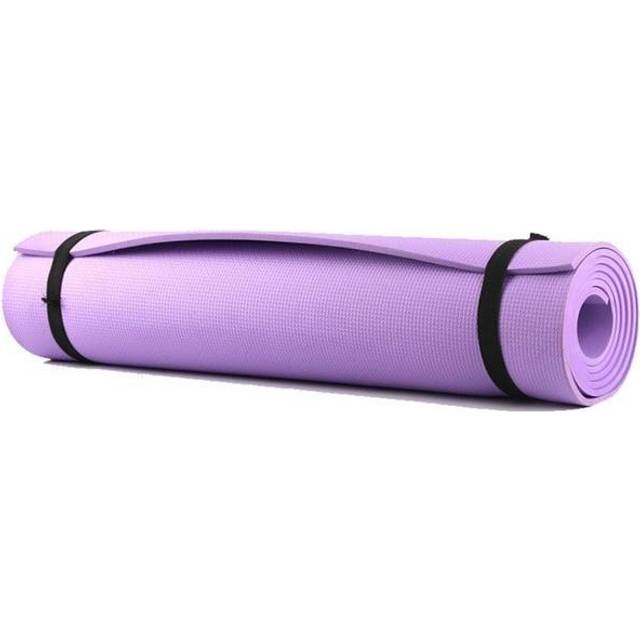 (Purple) 6Mm Eva Yoga Mat Fitness Pilates Home Gym Non-Slip Exercise Mat Purple Pink Blue
