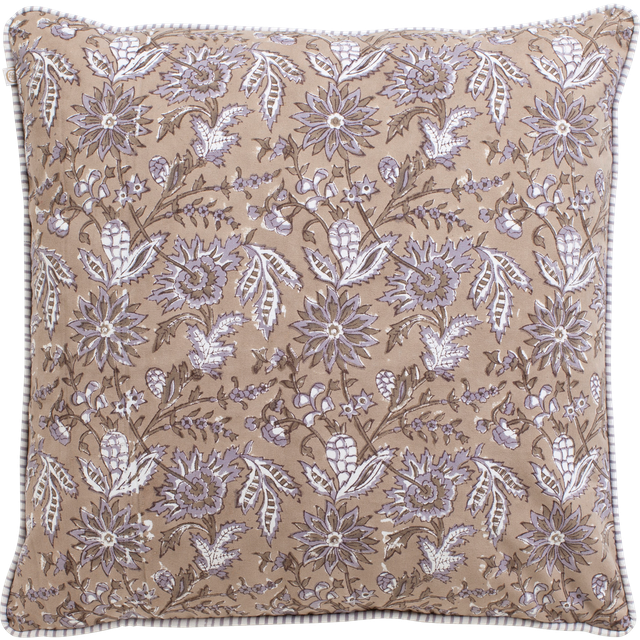 Kuddfodral Indian Summer lavendel/brun 50x50 cm - Brun/Lila
