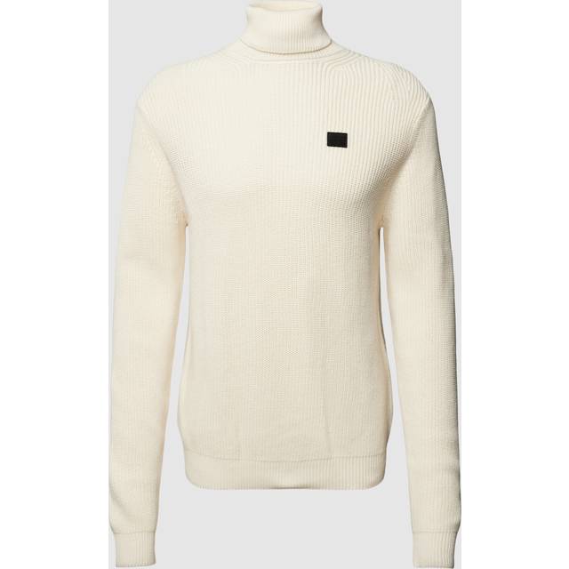 G Star Raw Mens G-Star RAW Pullover Turtle Knitted - Beige Cotton - Size 2XL