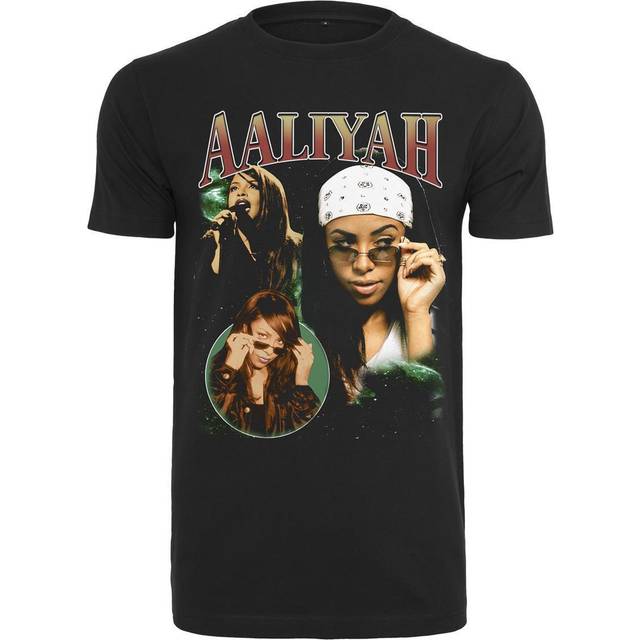 Women's T-shirt Mister Tee aaliyah retro - Noir
