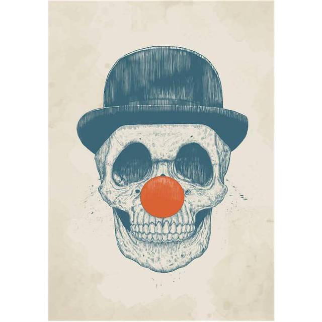 Pelcasa - Poster Dead Clown - Beige - Posters - Fr&#xE5;n Homeroom