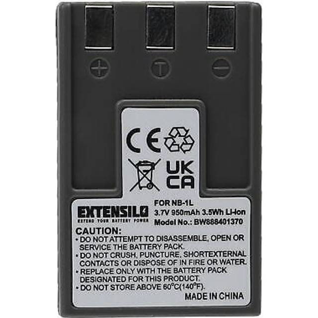 Battery for canon powershot s200 s230 s100 s410 s500 s300 s400 s110 950mah