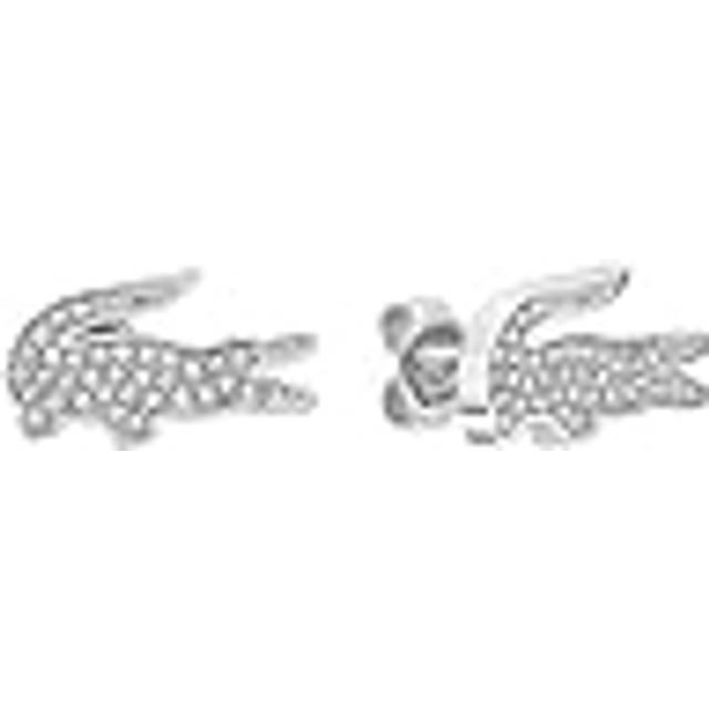 Lacoste Crocodile Earrings Size One size Silver / Crystals