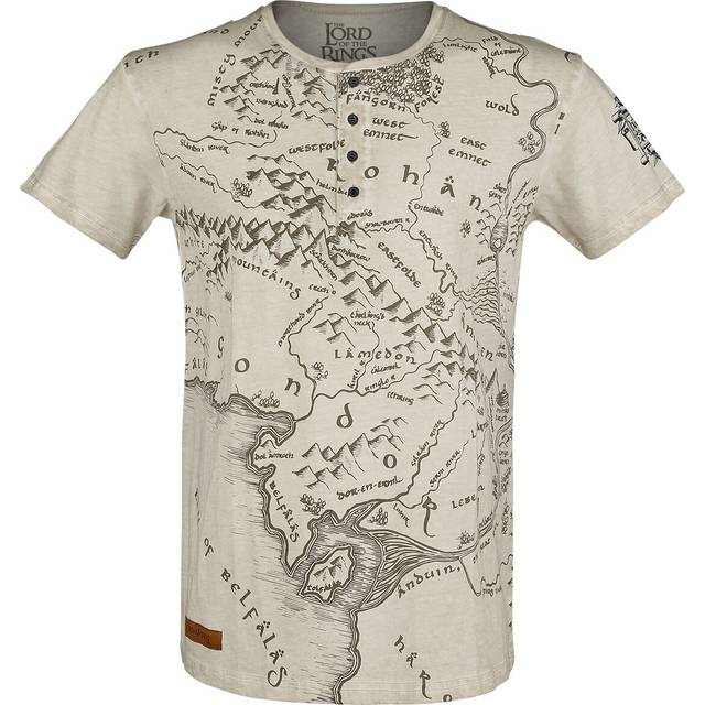 The Lord Of The Rings Middle Earth T-Shirt grey - XXL