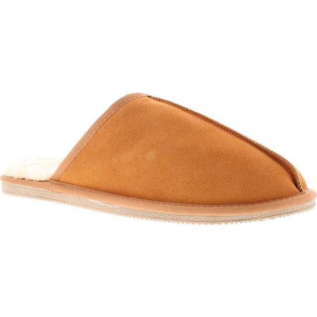 Hush puppies mens slippers mule coady leather tan uk size
