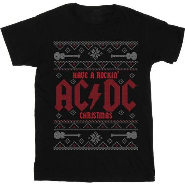 ACDC Womens/Ladies Have A Rockin Christmas Cotton Boyfriend T-Shirt