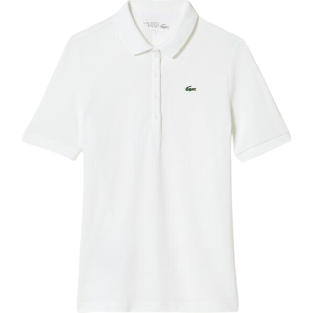 Lacoste Slim Fit Ultra Dry Stretch Golf Polo Shirt Size 10 White