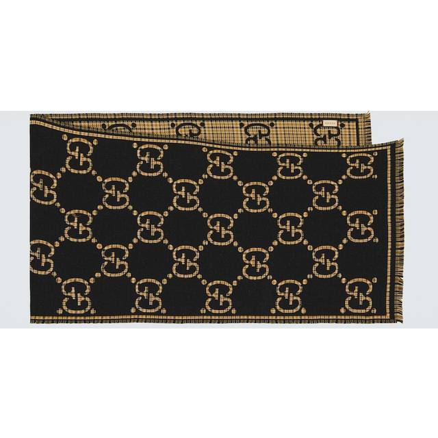 Gucci GG wool jacquard scarf - black (One Size)