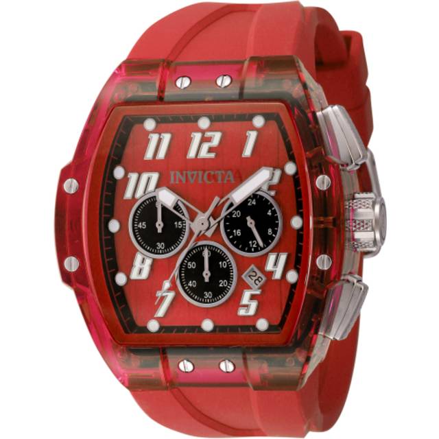 Invicta 45483 S1 Rally Quartz Chronograph Transparent & Red Men Dial Watch