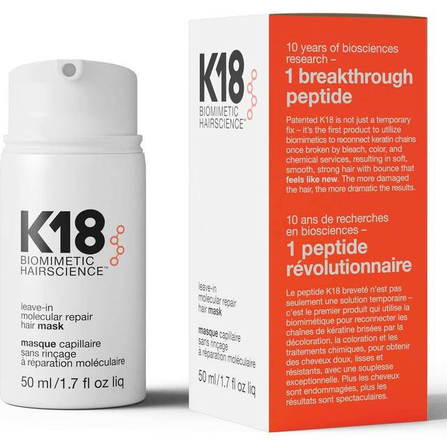 K18 Leave-in Molecular Repair Hair Mask 50ml - Bedste hårkur til ødelagt hår - Dinskønhed.dk