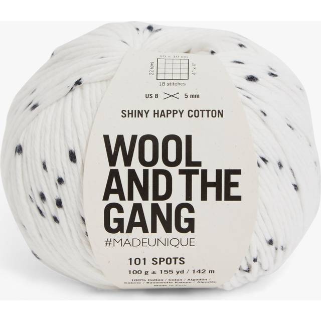 Wool And The Gang Shiny Happy Cotton Knitting and Crochet Yarn, 100g
