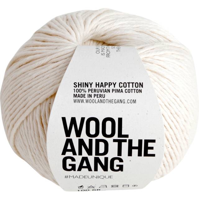 Wool And The Gang Shiny Happy Cotton Knitting and Crochet Yarn, 100g