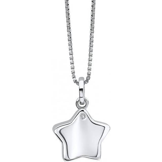 Children's Diamond Star Locket Pendant P5361