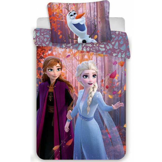 Jerry Fabrics Disney Frozen 2 Bedding Set Duvet Cover 140 x 200 cm and Pillowcase 70 x 90 cm 100% Cotton