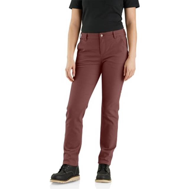 Carhartt Women's Rugged Flex Relaxed Fit Canvas Work Pant  Sable