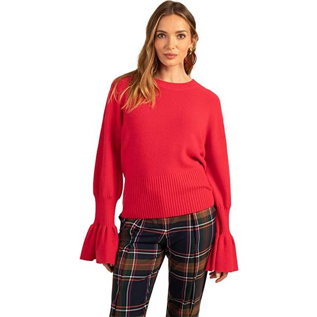 Trina Turk Chloe Ruffle Wool Pullover