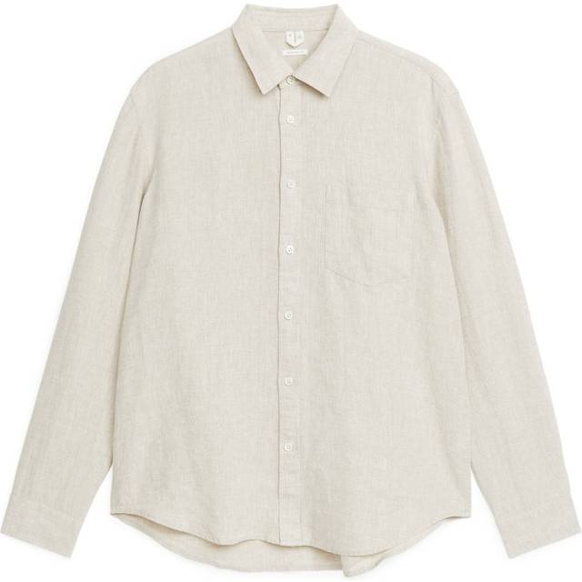 ARKET Regular-Fit Linen Shirt -Beige, 54