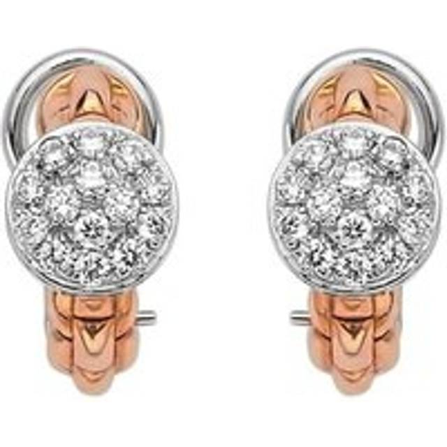 Fope Eka Tiny 18ct Rose Gold 0.45ct Diamond Earrings