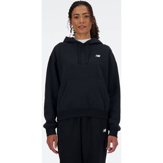 New Balance for woman. WT41510 Sport Essentials Fleece Sweatshirt black (S), Casual, Cotton, Multisport