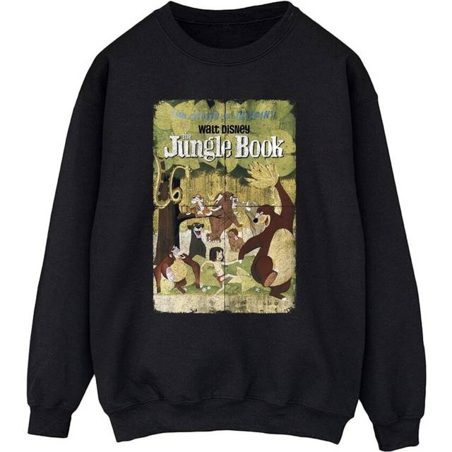 Jungle Book Womens/Ladies Retro Poster Sweatshirt L black