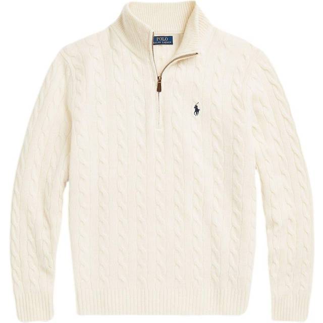 Polo Ralph Lauren Cable Knit Half Zip Sweater Andover Cream Price