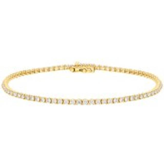 18ct Yellow Gold 2.00ct Diamond Line Bracelet