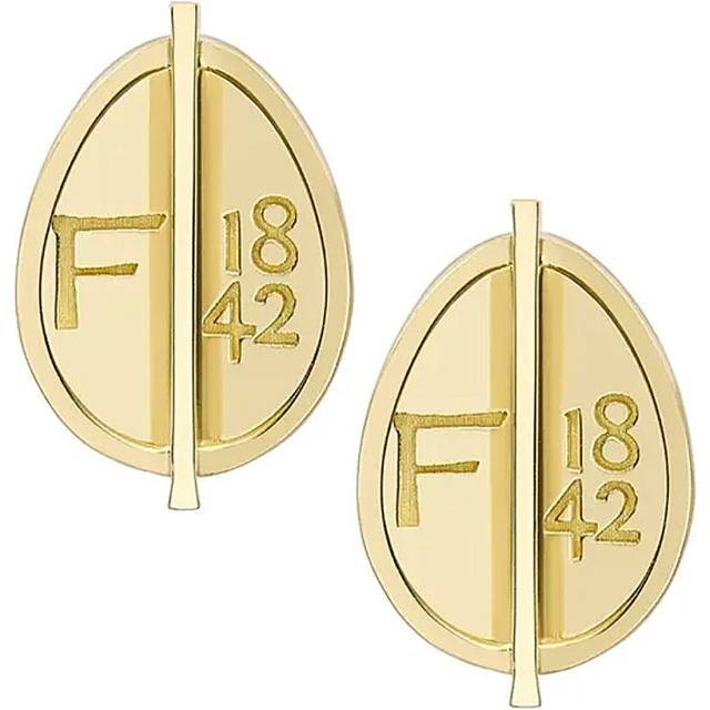 Faberge 1842 18ct Yellow Gold Grande Egg Stud Earrings - Yellow Gold