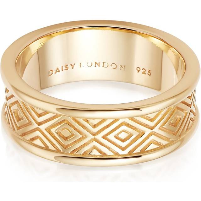 Artisan Chunky 18ct Gold Plated Ring NR01_GP / Size XS