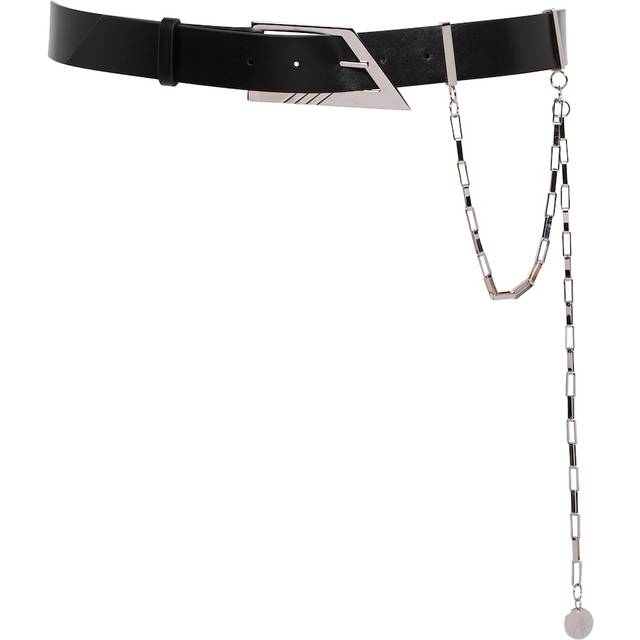 The Attico Chain leather belt - black (Inch 35.5)