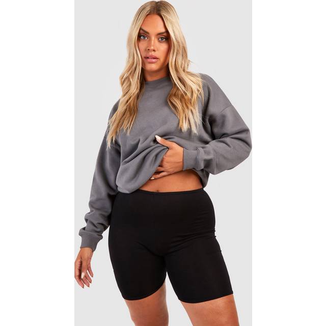Womens Plus Basic Cycling Short - Black - 28, Black