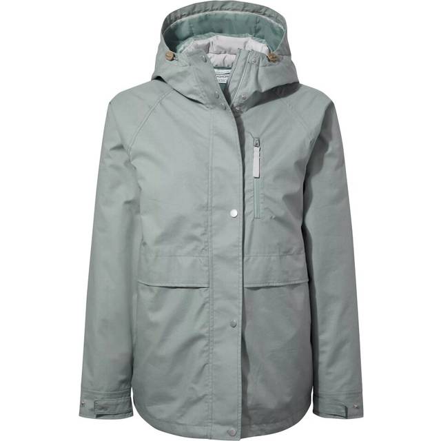 Craghoppers Womens/Ladies Saltaire Waterproof Jacket (Stormy Sea/Lunar Grey) - Blue Cotton - Size 16 UK