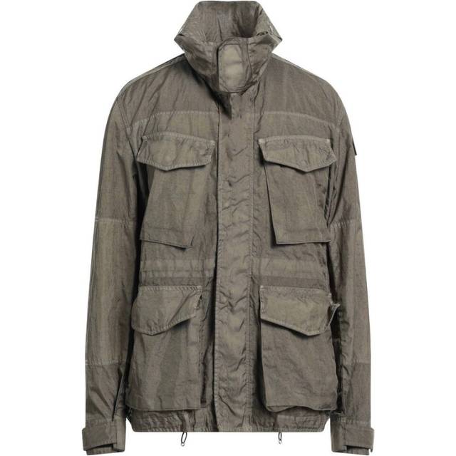 Parajumpers Mens Jupiter Green Fisherman Jacket Polyamide - Size Large