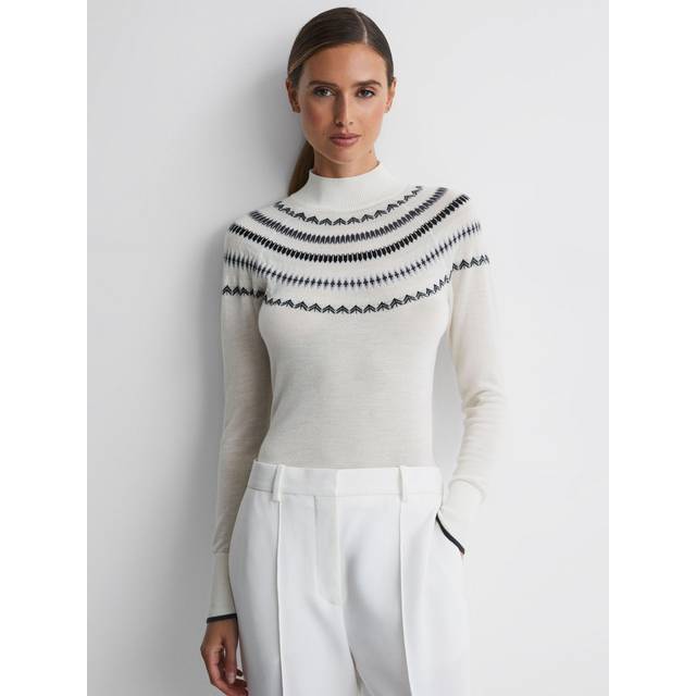 Reiss Sloane Wool & Cashmere-Blend Funnel Neck Sweater