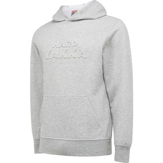 Hard Yakka Embossed Pullover Hoodie Sweat Shirts Light Grey Marle Medium - Light Grey Marle |
