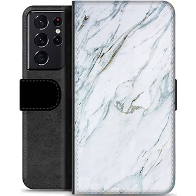 Samsung Galaxy S21 Ultra 5G Premium Plånboksfodral - Marmor
