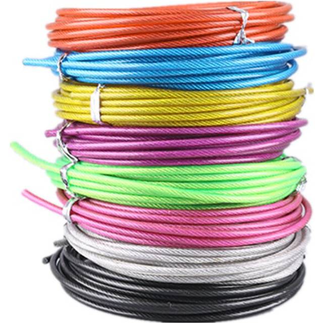 3 m Spare Rope Replaceable Wire Cable Speed Jump Ropes Crossfit Workout Skipping Rope Training Fitness Equipments