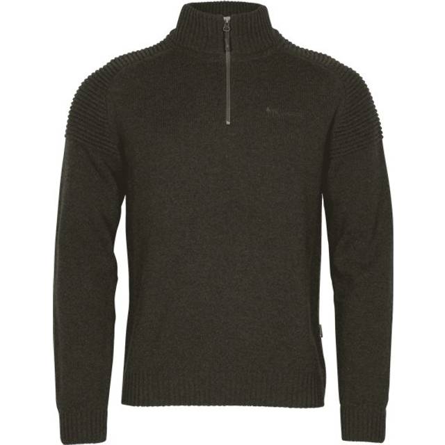Pinewood Värnamo T Neck Sweater Green Mel (XL)