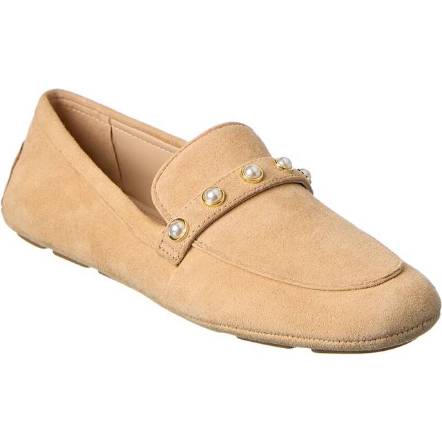 Stuart Weitzman Allpearls Suede Driving Loafer
